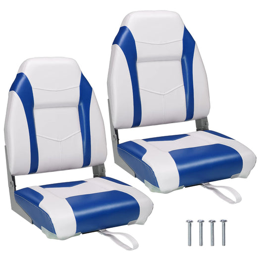 PEXMOR Boat Seats 2 Pack Folding Boat Seats Captain Boat Seat