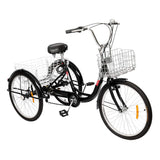 PEXMOR 24/26 Inch 7 SpeedAdult Tricycle Green/Red/Black/Blue