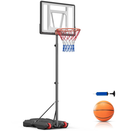 PEXMOR Portable Basketball Hoop Goal System5-7 FT Height Adjustable