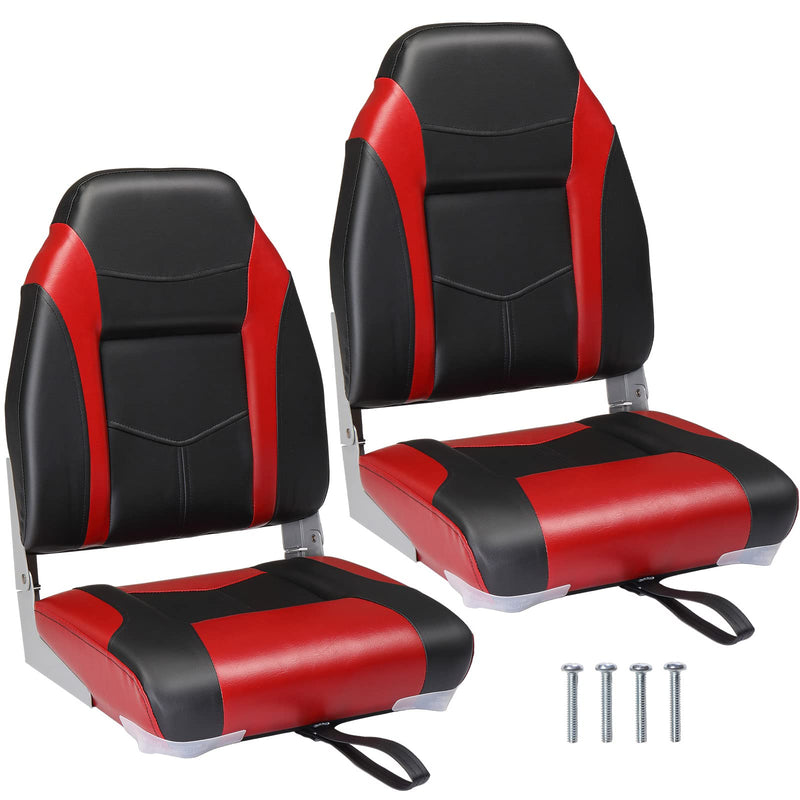 Load image into Gallery viewer, PEXMOR Boat Seats 2 Pack Folding Boat Seats Captain Boat Seat
