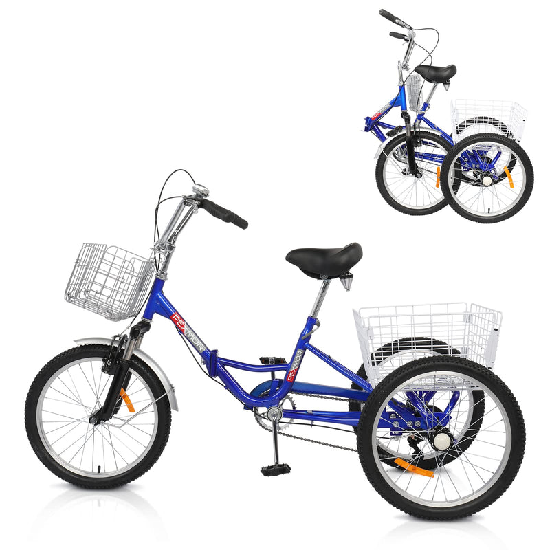 Load image into Gallery viewer, PEXMOR 20/24/26 Inch 7 Speed Adult Tricycle
