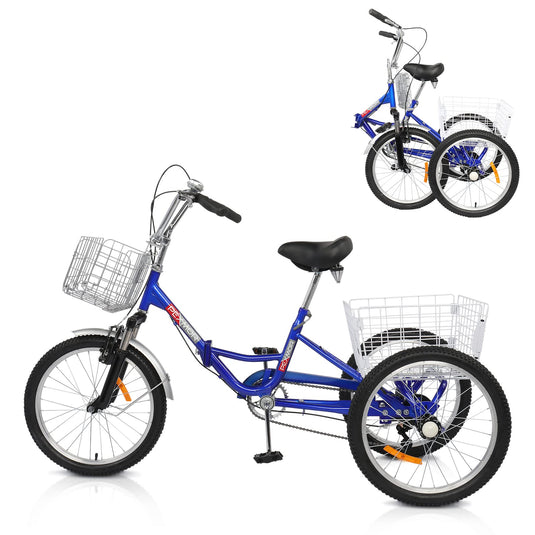 PEXMOR 20/24/26 Inch 7 Speed Adult Tricycle