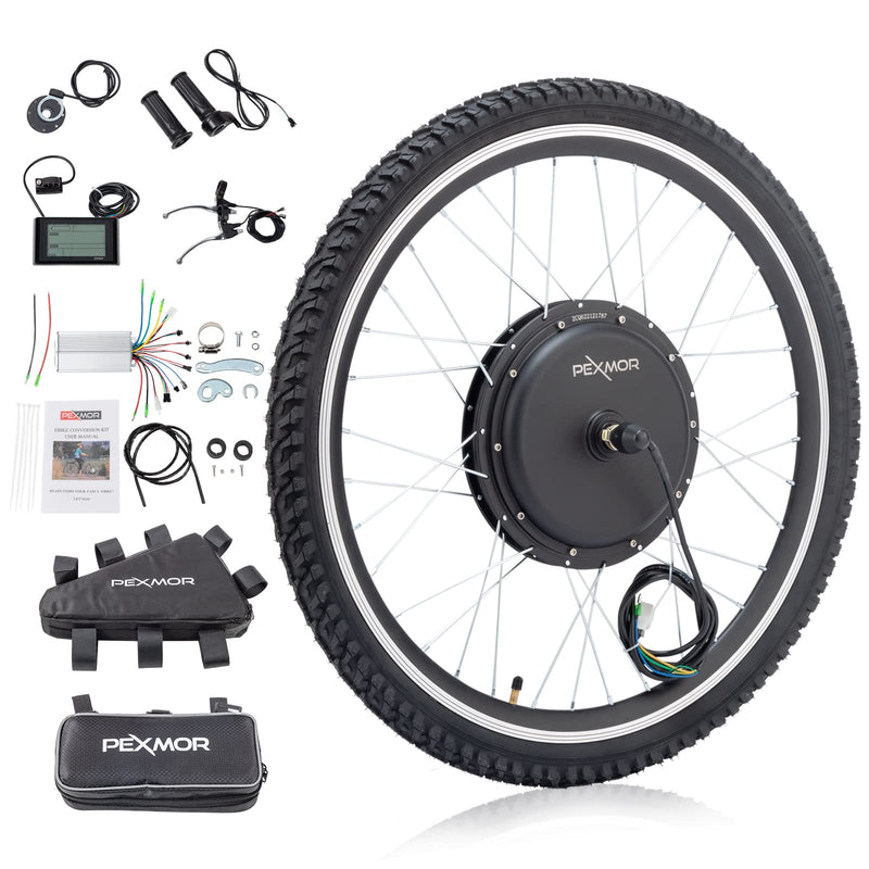 Load image into Gallery viewer, PEXMOR 48V 1000W Electric Bike Conversion Kit 26&quot; Front Wheel E-Bike Conversion Kit
