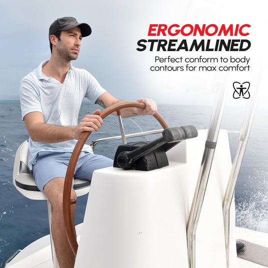 PEXMOR 2pc Fishing Boat Seats with Back Waterproof Soft Cushion