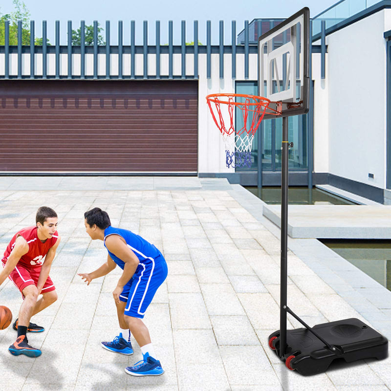 Load image into Gallery viewer, PEXMOR Portable Youth Basketball Hoop Goal System 5-7 FT Height Adjustable with Wheels
