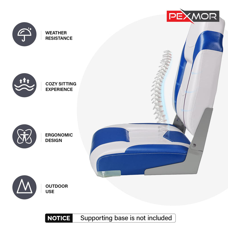 Load image into Gallery viewer, PEXMOR Boat Seats 2 Pack Folding Boat Seats Captain Boat Seat
