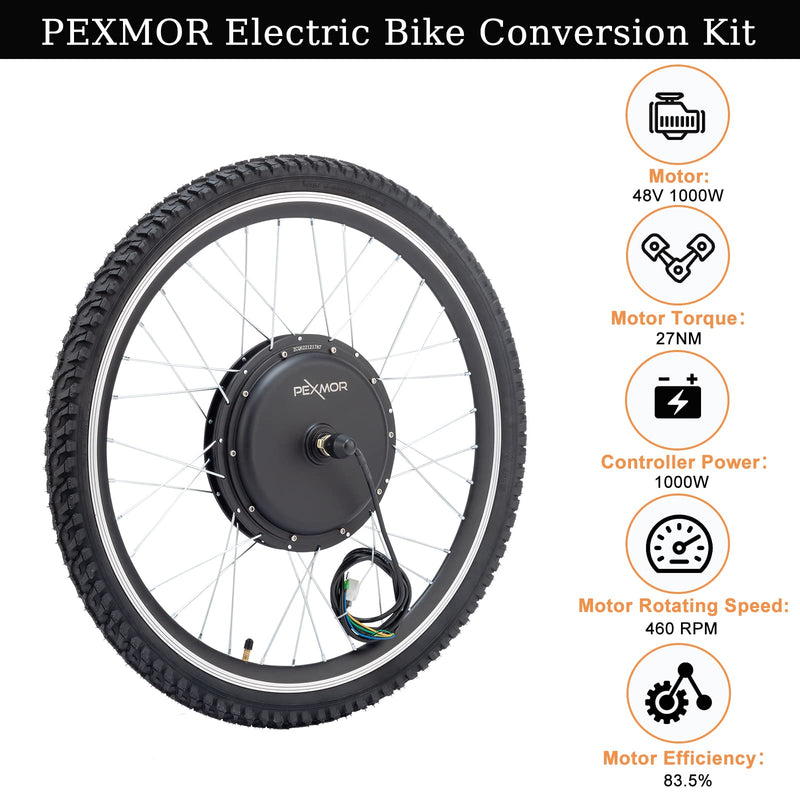 Load image into Gallery viewer, PEXMOR 26&quot; Electric Bike Conversion Kit Front/Rear Wheel E-Bike Conversion Kit
