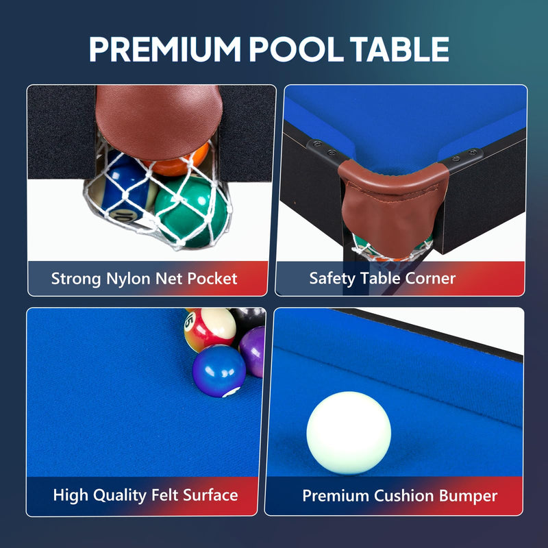 Load image into Gallery viewer, PEXMOR 55&quot; Portable Folding Pool Table
