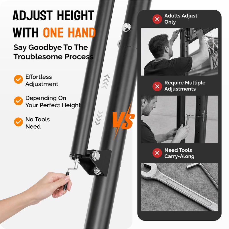 Load image into Gallery viewer, PEXMOR Adjustable 10FT Portable Basketball Hoop with Fillable Base &amp; Wheels
