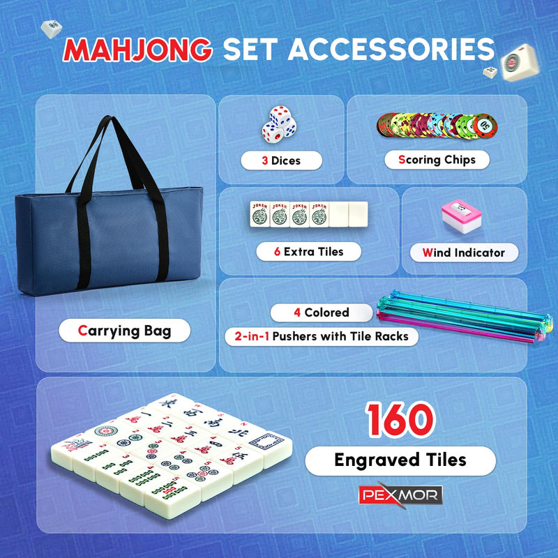 Load image into Gallery viewer, PEXMOR American Mahjong Game Set 166 Premium White American Mahjong Tile
