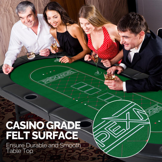 PEXMOR 8 Player Poker Table Foldable