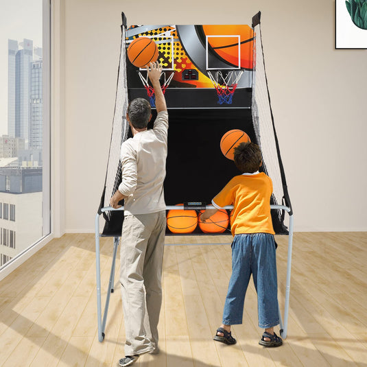 PEXMOR Indoor Foldable Electronic Basketball Arcade Game