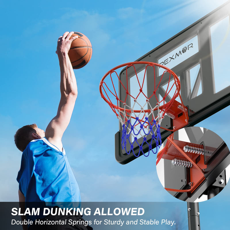 Load image into Gallery viewer, PEXMOR 44 Inch Basketball Hoop Outdoor 10 ft Adjustable
