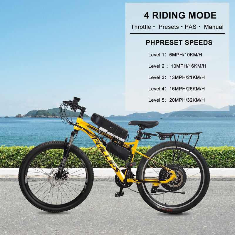 Load image into Gallery viewer, PEXMOR Electric Bike Conversion Kit  Ebike Wheel Electric Bicycle Hub Motor Kit 3 Modes Controller 36V 750W Ebike Conversion Kit
