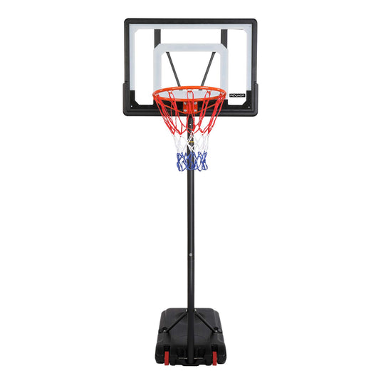 PEXMOR Portable Youth Basketball Hoop Goal System 5-7 FT Height Adjustable with Wheels