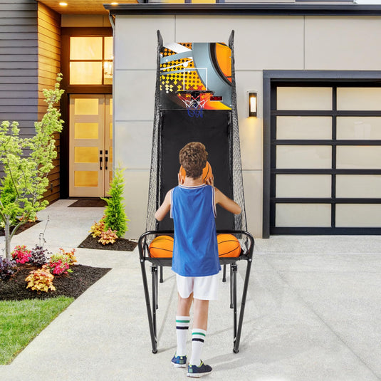 PEXMOR Indoor Foldable Electronic Basketball Arcade Game