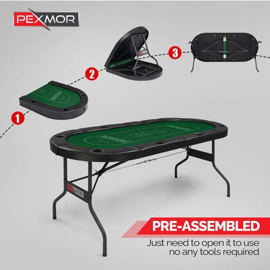 Foldable Poker Table for 8 Players Foldable Poker Table for 8 Players