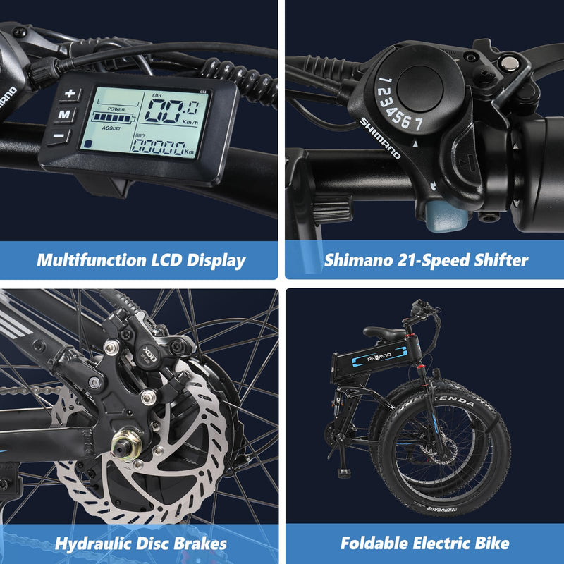 Load image into Gallery viewer, PEXMOR Foldable 26&quot; Adult Electric Mountain Bike 750W 30Mph
