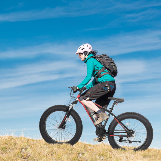 26" Mountain Bike 21-Speed Shifting System with 4" Fat All Terrain Tires