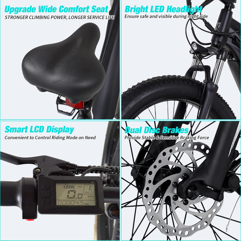 Load image into Gallery viewer, PEXMOR 26inch/27.5inch 48V Electric Bike 750W Ebike 7 Speed Electric Bicycle for Adults
