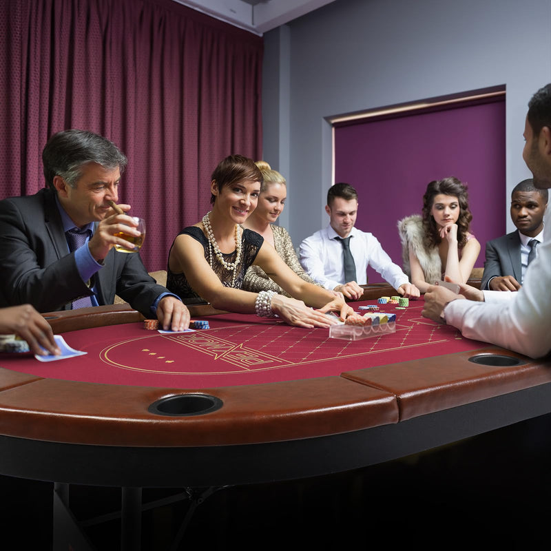 Load image into Gallery viewer, PEXMOR Foldable Game Table 10 Player Poker Table

