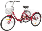 PEXMOR 24/26 Inch 7 SpeedAdult Tricycle Green/Red/Black/Blue
