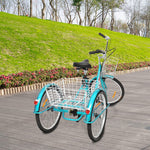 PEXMOR 24/26 Inch 7 SpeedAdult Tricycle Green/Red/Black/Blue