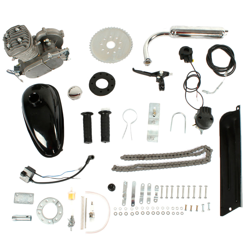 Load image into Gallery viewer, PEXMOR 1.3kW 50CC Bicycle Engine Conversion Kit Silver/Black
