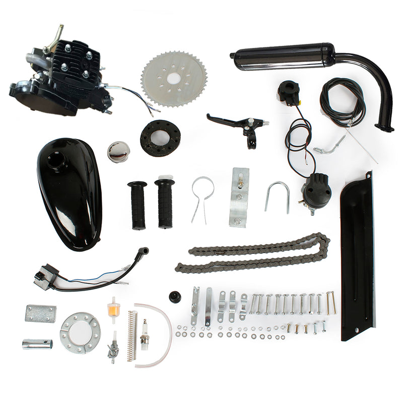 Load image into Gallery viewer, PEXMOR 1.3kW 50CC Bicycle Engine Conversion Kit Silver/Black
