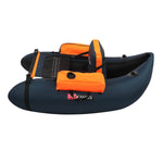 PEXMOR 350lbs Adjustable  Inflatable Fishing Float Tube Blue/Camouflage