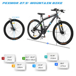 PEXMOR Outdoor Cycling Road Bike 27 Speed Bicycle 27.5 inch/26inch Mountain Bike Aluminum Alloy