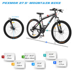 PEXMOR Outdoor Cycling Road Bike 27 Speed Bicycle 27.5 inch/26inch Mountain Bike Aluminum Alloy
