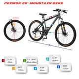 PEXMOR Outdoor Cycling Road Bike 27 Speed Bicycle 27.5 inch/26inch Mountain Bike Aluminum Alloy