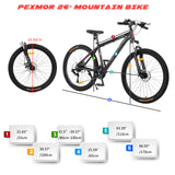 PEXMOR Outdoor Cycling Road Bike 27 Speed Bicycle 27.5 inch/26inch Mountain Bike Aluminum Alloy