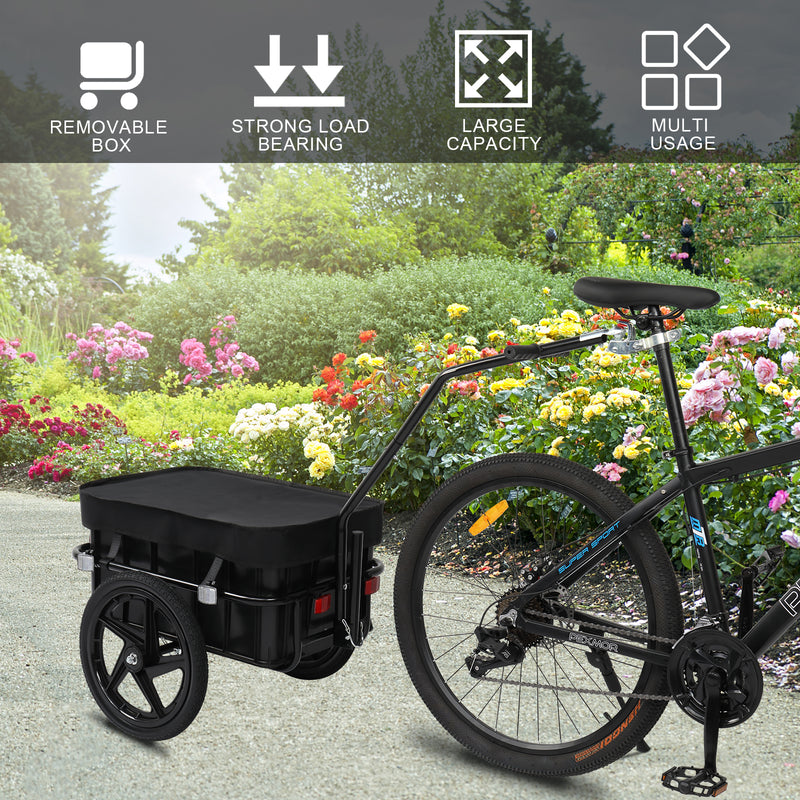 Load image into Gallery viewer, PEXMOR Bicycle Cargo Trailer with Removable Box and Waterproof Cover
