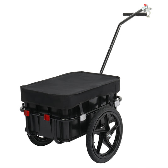 PEXMOR Bicycle Cargo Trailer with Removable Box and Waterproof Cover