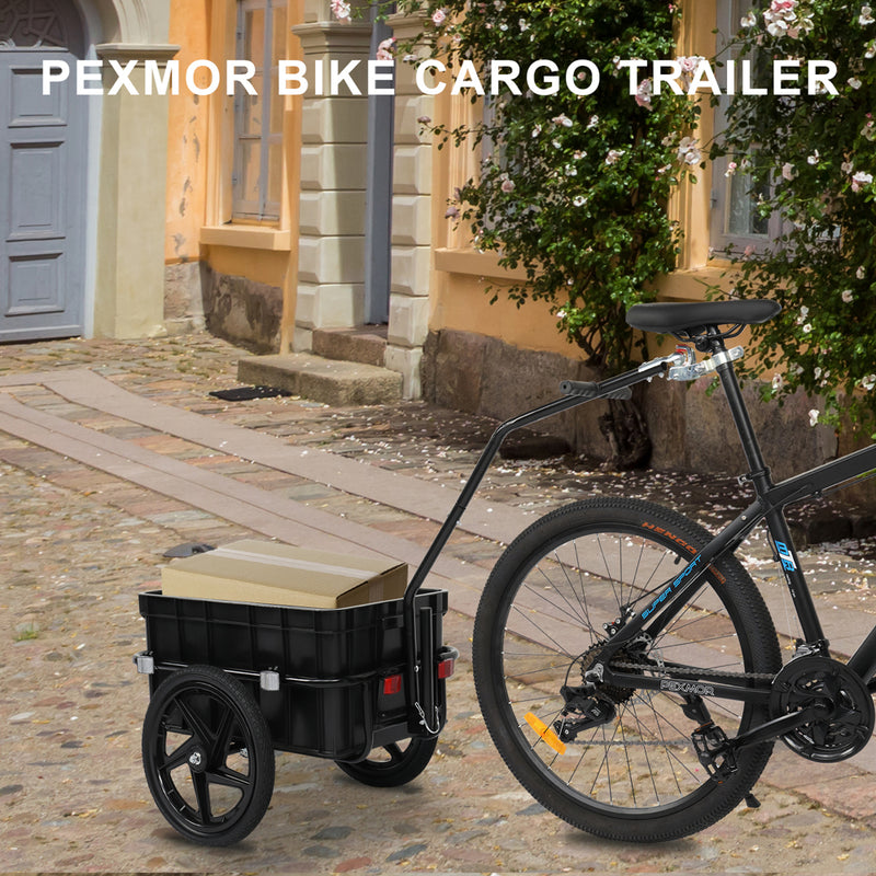 Load image into Gallery viewer, PEXMOR Bicycle Cargo Trailer with Removable Box and Waterproof Cover
