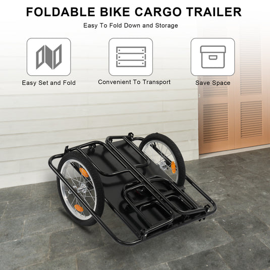 PEXMOR Foldable Bike Cargo Trailer with Universal Bike Hitch – Pexmor