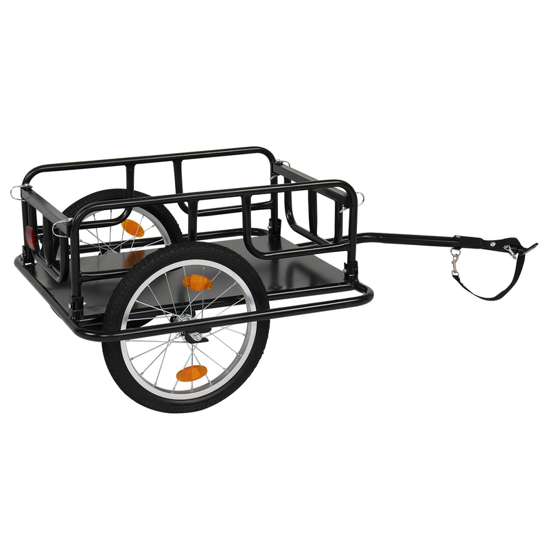 Load image into Gallery viewer, PEXMOR Foldable Bike Cargo Trailer with Universal Bike Hitch
