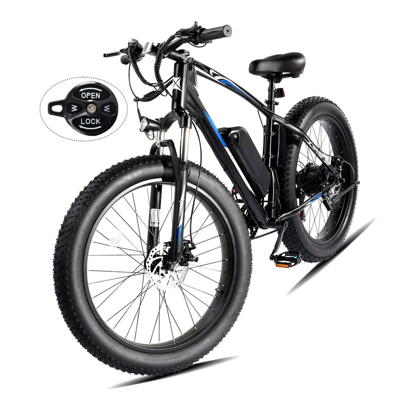 Load image into Gallery viewer, PEXMOR 26&quot;x4&quot; 7 Speed Fat Tire Ebike Electric Bicycle 500W 48V 13AH Removable Battery
