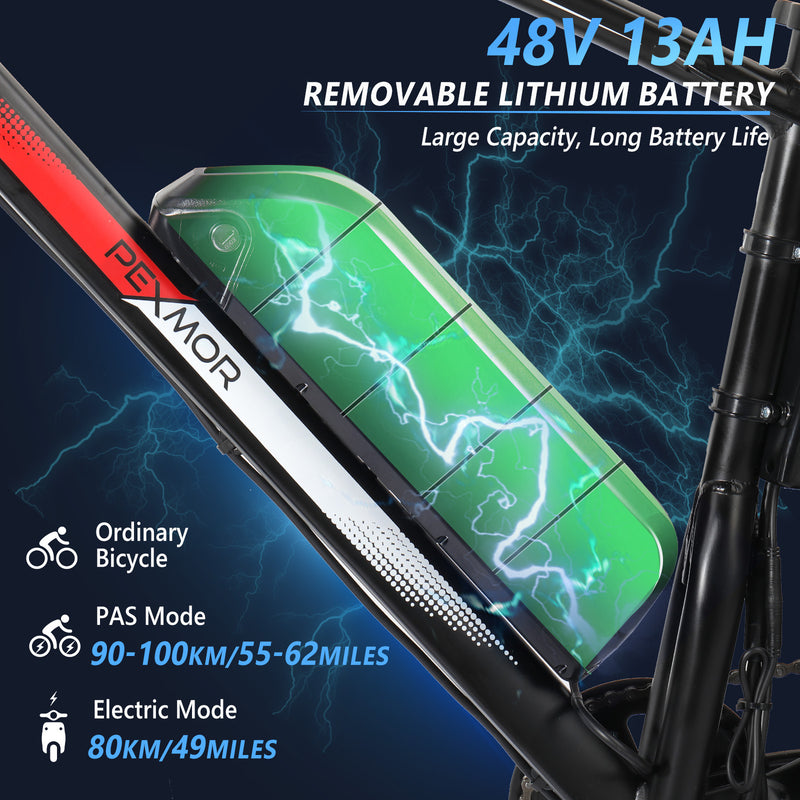 Load image into Gallery viewer, PEXMOR 26&quot; Adults Electric Mountain Bike 500W 20Mph with Fat Tire
