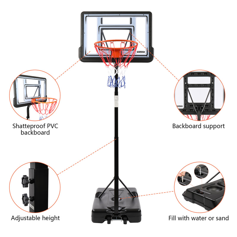 Load image into Gallery viewer, PEXMOR HY-B07S Portable Basketball Hoop Goal Height Adjustable
