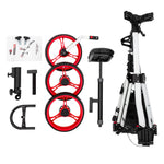 PEXMOR Portable 3 Wheel Folding Golf Push Cart Black/Blue/Green/Red