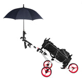 PEXMOR Portable 3 Wheel Folding Golf Push Cart Black/Blue/Green/Red