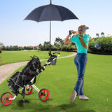 PEXMOR Portable 3 Wheel Folding Golf Push Cart Black/Blue/Green/Red