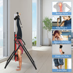PEXMOR Back Stretcher Machine Inversion Table with Shoulder Holder & Adjustable Safe Belt & Headrest Red/White