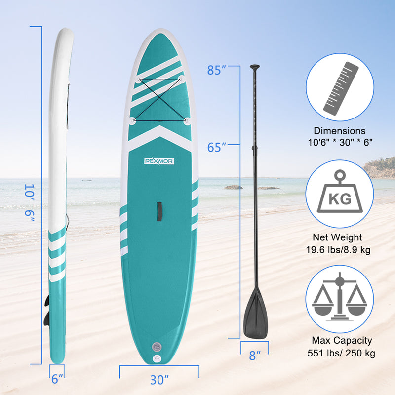 Load image into Gallery viewer, PEXMOR Inflatable Stand Up Paddle board SUP Aqua/Blue/Pink/Red
