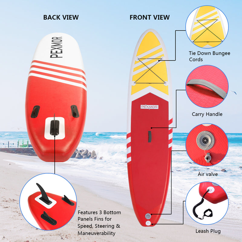 Load image into Gallery viewer, PEXMOR Inflatable Stand Up Paddle board SUP Aqua/Blue/Pink/Red
