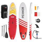 PEXMOR Inflatable Stand Up Paddle board SUP Aqua/Blue/Pink/Red