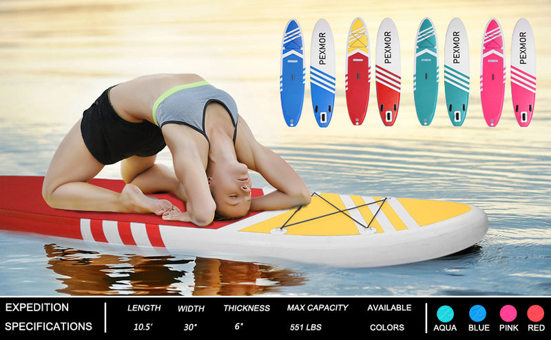 Load image into Gallery viewer, PEXMOR Inflatable Stand Up Paddle board SUP Aqua/Blue/Pink/Red
